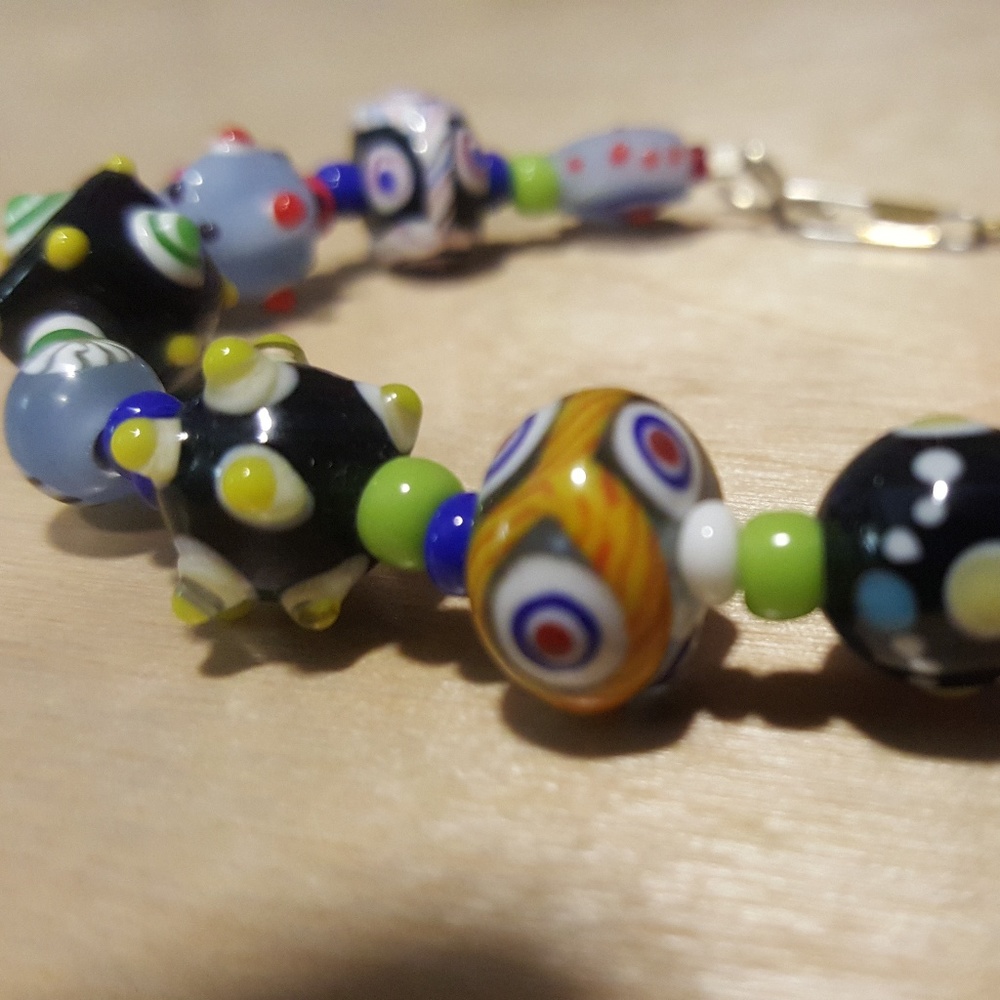 handcrafted 'EVILEYES' bracelet by 'aoc'